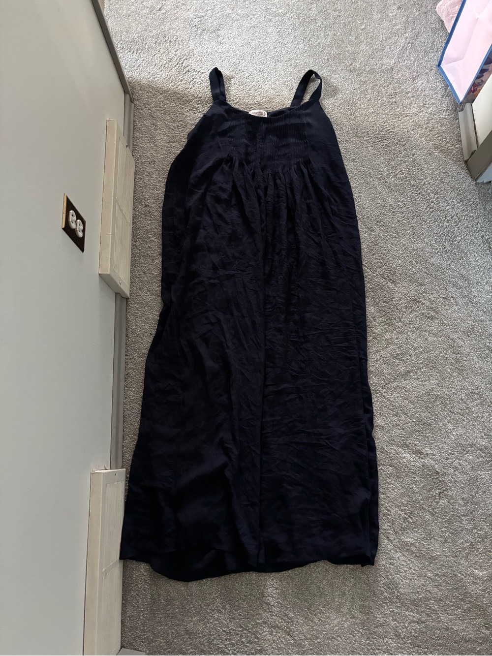 Size 8 Nanette Lepore Navy Blue Sleeveless Maxi Slip Dress